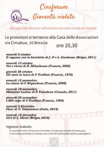 Scopri di più sull'articolo Cineforum “Gioventù Violata”